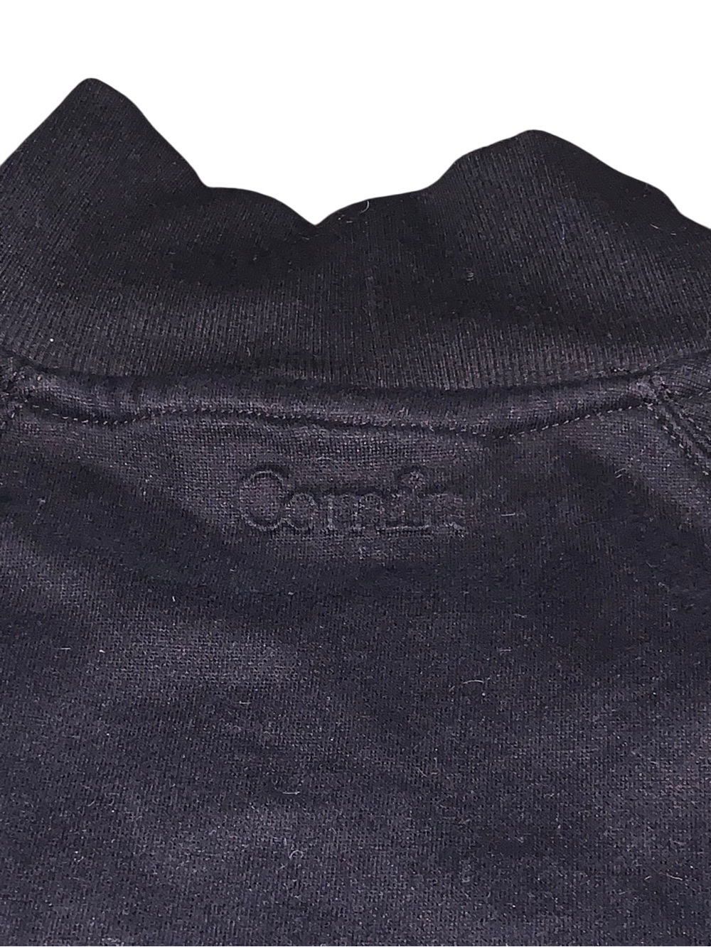 Comfrt Womens Mens Basic Mock Neck Fleece Pullover Sweatshirt Black Size M - Picture 4 of 8